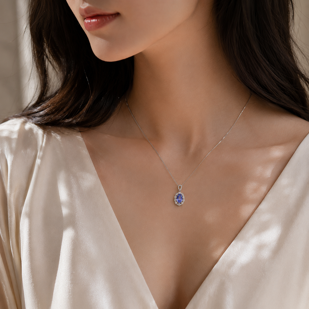 Sri Lankan Blue Sapphire Necklace