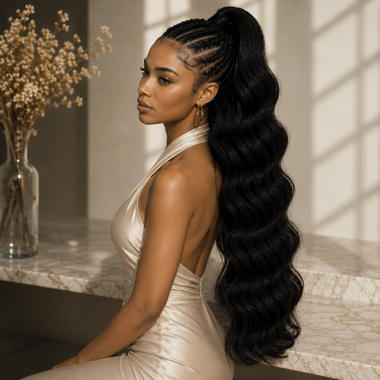 Natural Black Body Wave 100% Human Hair Crochet