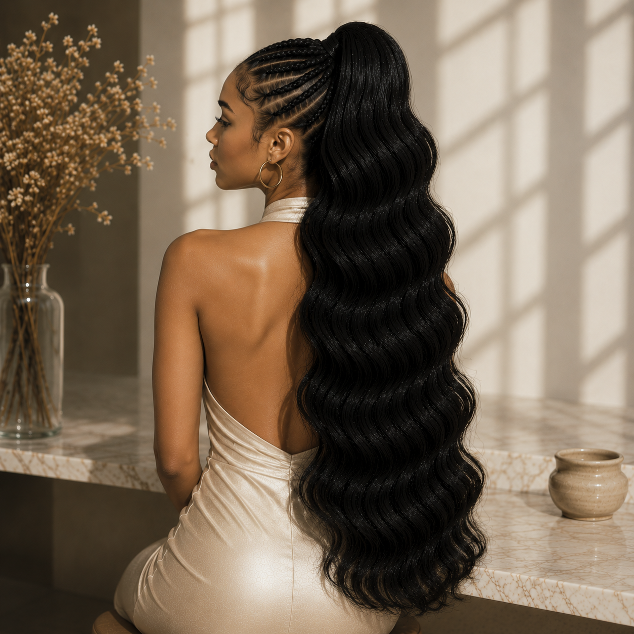 Natural Black Body Wave 100% Human Hair Crochet