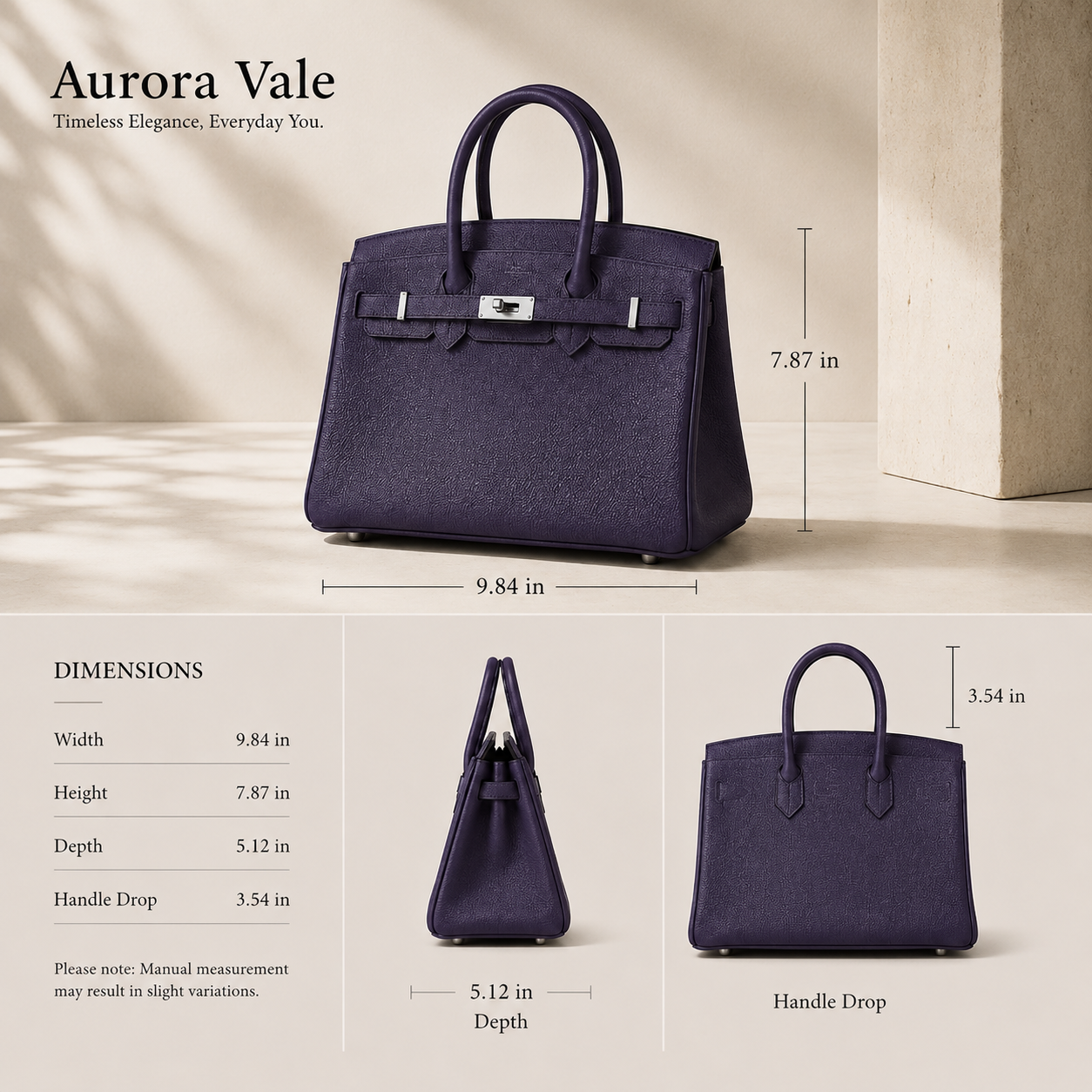 Royal Deerskin Handbag